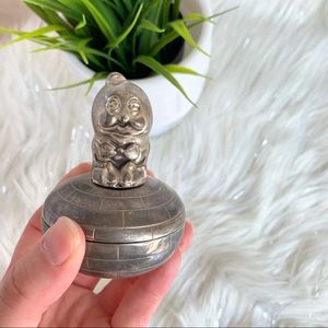 Silver Plated Humpty Dumpty Jewelry Box